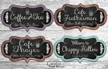 Cafe Sign Chalkboard Personalized