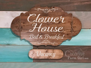 Clower House Bed & Breakfast Sign Create