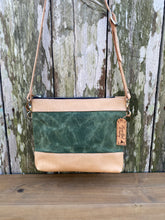 NEW! Small Leather and Waxed Canvas Concealed Bag