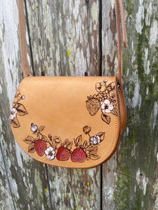 NEW! Saddle Bag Purse Strawberry Collection