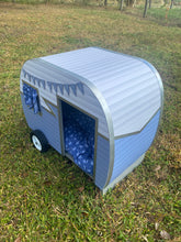 Dog House Camper-Purple and White Creative Farm Girl