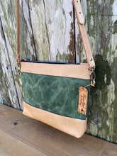 NEW! Small Leather and Waxed Canvas Concealed Bag