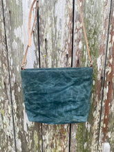 Green Waxed Canvas Tote