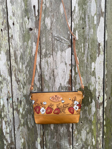 NEW!!  Small Leather Bag Strawberry Collection