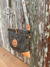 Leather and Olive Drab Waxed Canvas Concealed Carry Bag