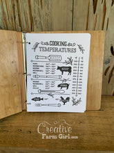 Bluebird Hand Painted Recipe Book Creative Farm Girl