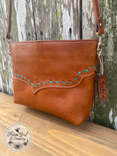 Small Leather Buck Stitch Bag Creative Farm Girl