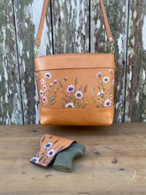 Leather Concealed Tote Bag Wildflowers Creative Farm Girl