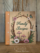 Mushroom Hand Painted Recipe Book