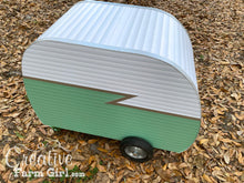 Dog House Camper-Mint Green and White Creative Farm Girl