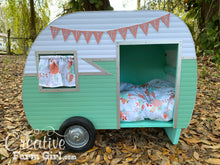 Dog House Camper-Mint Green and White Creative Farm Girl