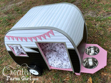 Dog House Camper-Pink, Black and White Creative Farm Girl