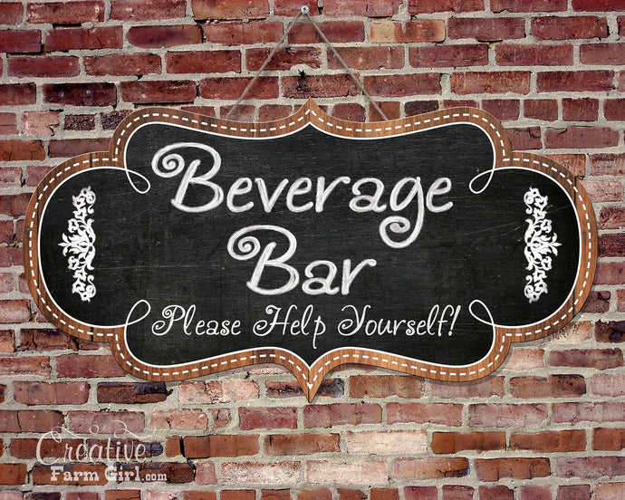 Beverage Bar Sign