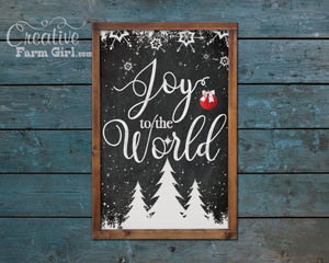 Joy To The World Christmas Sign