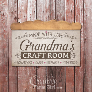 craft room custom sign