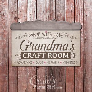 Craft Room Sign Personalized