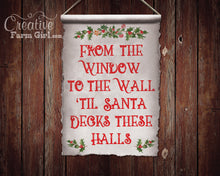 From the Window to the Wall Canvas Scroll Sign