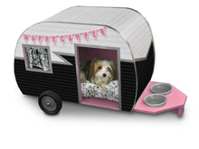 Dog Camper/ Dog Rv/ Unique Dog House- Pink and Black