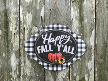 happy fall yall chalkboard sign